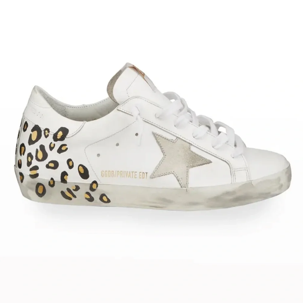 Golden Goose Superstar Leopard Low Top Sneakers - Picture 1 of 14